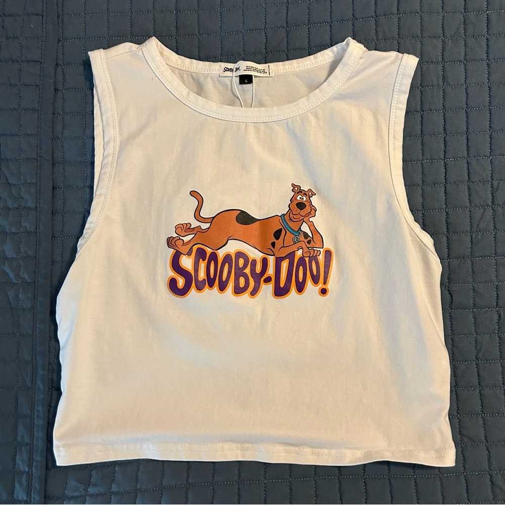Shein Women’s Scooby Doo Cropped Tank Top Size Large NWT
